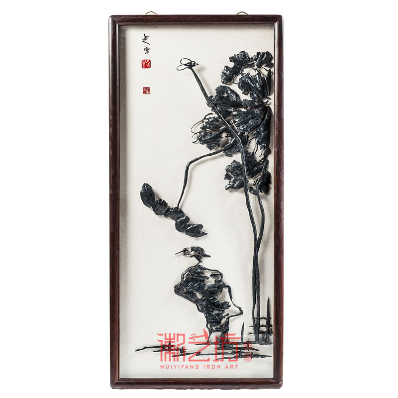 八大山人仿古蕪湖鐵畫精品中式裝飾壁畫可觀賞收藏