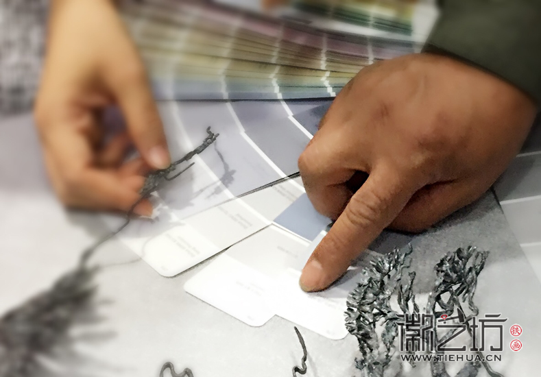 徽藝坊鐵畫藝人走進(jìn)風(fēng)格色彩 (32)