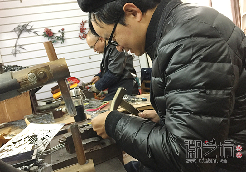 鐵畫鍛制現(xiàn)場