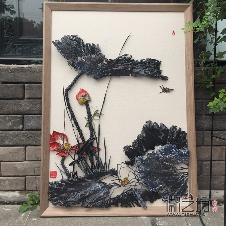 徽藝坊鐵畫現代極簡風格作品 (2)