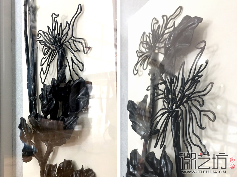 缺陷也是一種美鐵畫(huà)新生代作品梅蘭竹菊四條屏5