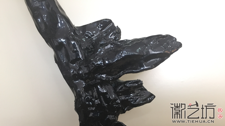 2017.6.16徽藝坊鎮(zhèn)店之寶迎客松鐵畫屏風細節(jié)圖2