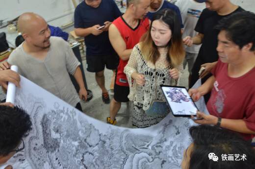 國(guó)家藝術(shù)基金蕪湖鐵畫(huà)藝術(shù)人才培養(yǎng)項(xiàng)目舉辦中期教學(xué)交流會(huì) (4)
