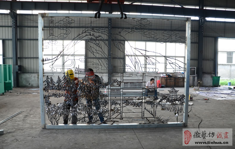 2016.10.29戶外廣場噴泉景觀鐵畫的開創(chuàng)者15