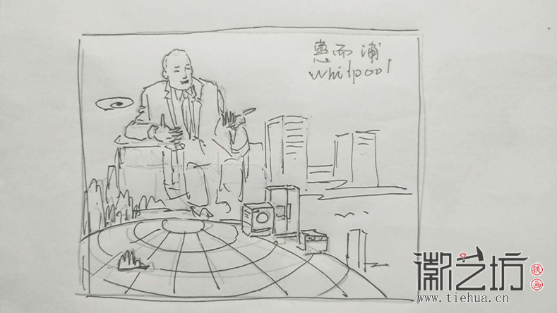 惠而浦中國(guó)贈(zèng)杰夫鐵畫(huà)紀(jì)念品定制案例