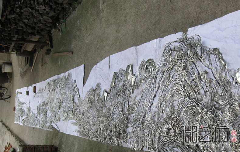 2017.1.5深圳皖廚飯店鐵畫(huà)定制案例7