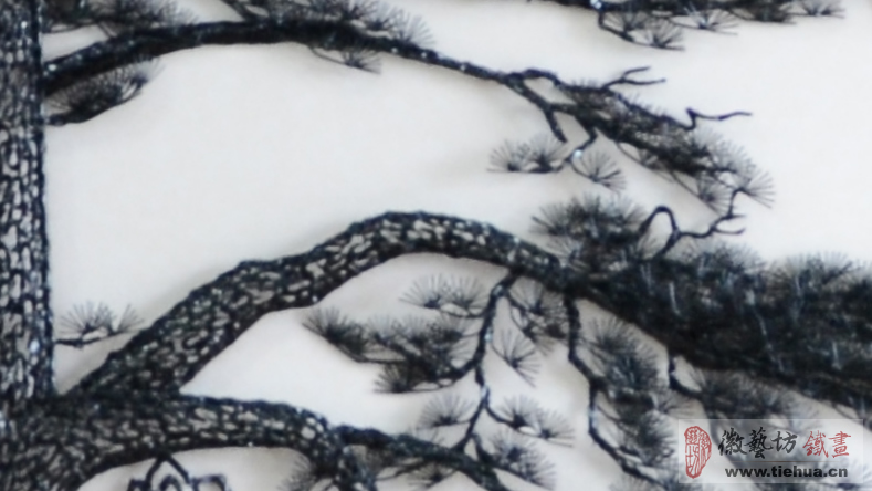 恭賀瑞之星電纜集團(tuán)綜合樓喬遷之喜定制的大型《迎客松》鐵畫